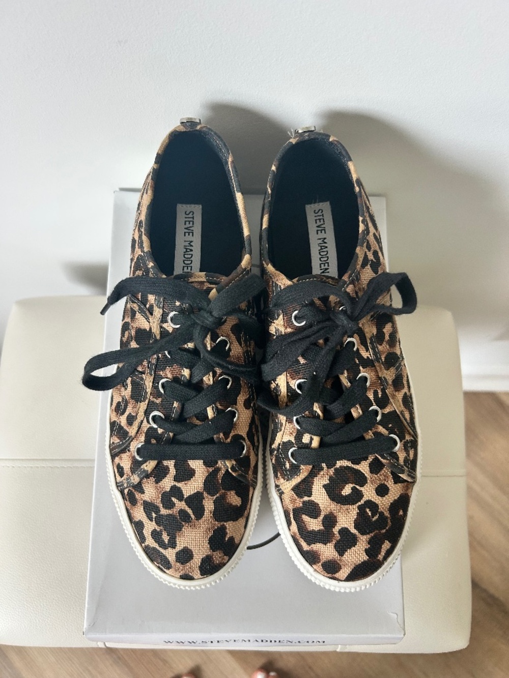Steve Madden Emmi Leopard Print Platform Sneaker